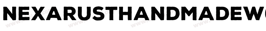 NexaRustHandmadeW00 字体转换